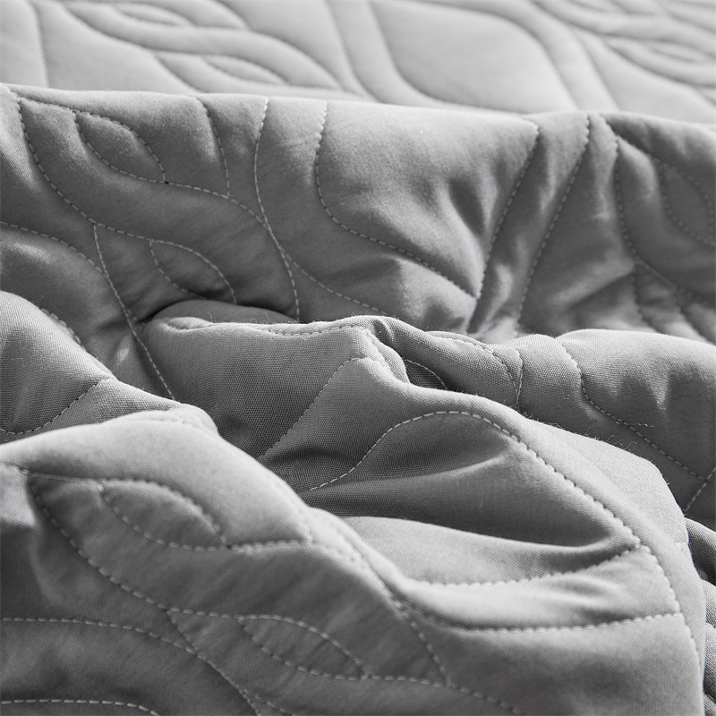 Diamond Quilted Washed Microfiber Bedspread Set – Soft Breathable Coverlet Set with Down Alternative Filling, Machine Washable