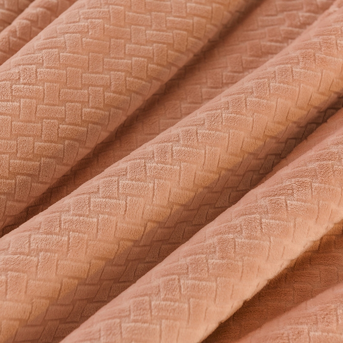 Milk Velvet Cutwork Triple-Layer Blanket, Soft Embossed Plush Throw with Fiber Filling, Warm Multi-Purpose Blanket for Sofa, Bed, and Travel