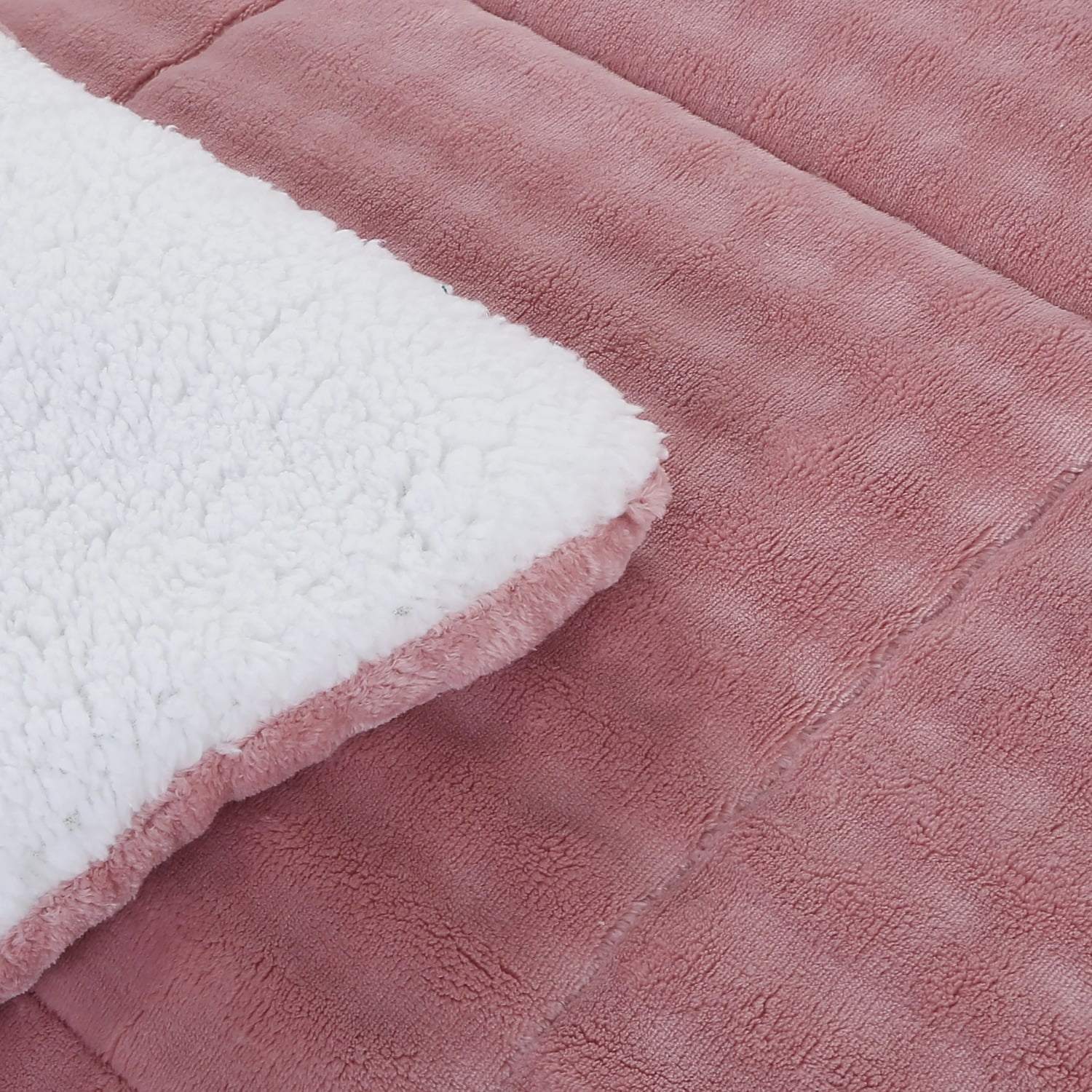 Bubble Texture Flannel Winter Comforter – Ultra Soft Plush Warm Breathable Quilt