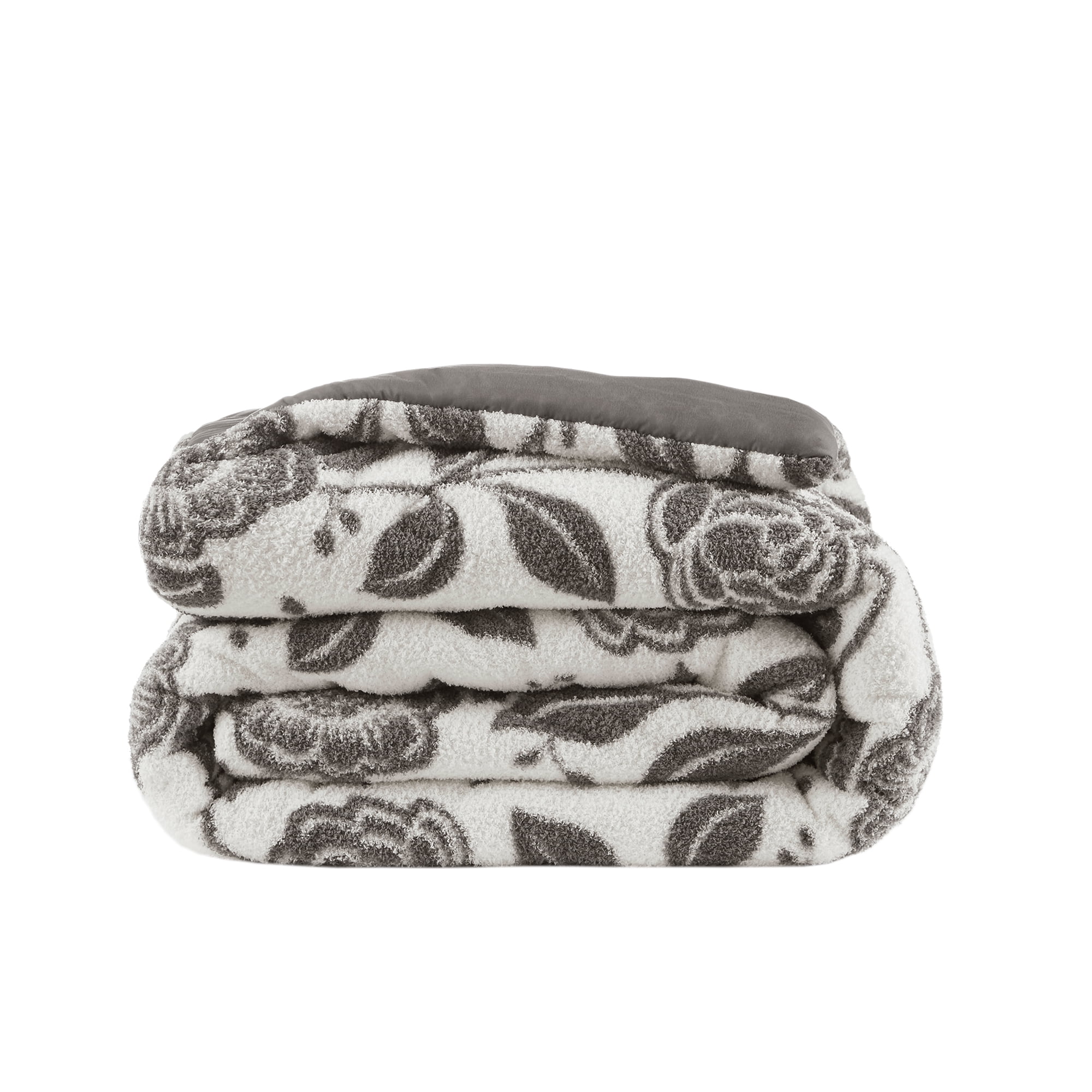 Secret Garden Floral Plush Winter Comforter – Soft Warm Printed Cozy Quilt