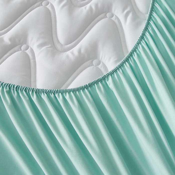 Washed Microfiber Korean Ruffle Bedspread Set, Quilted Soft Coverlet 3-Piece Set with Elegant Lace Trim, Lightweight Breathable Bedding