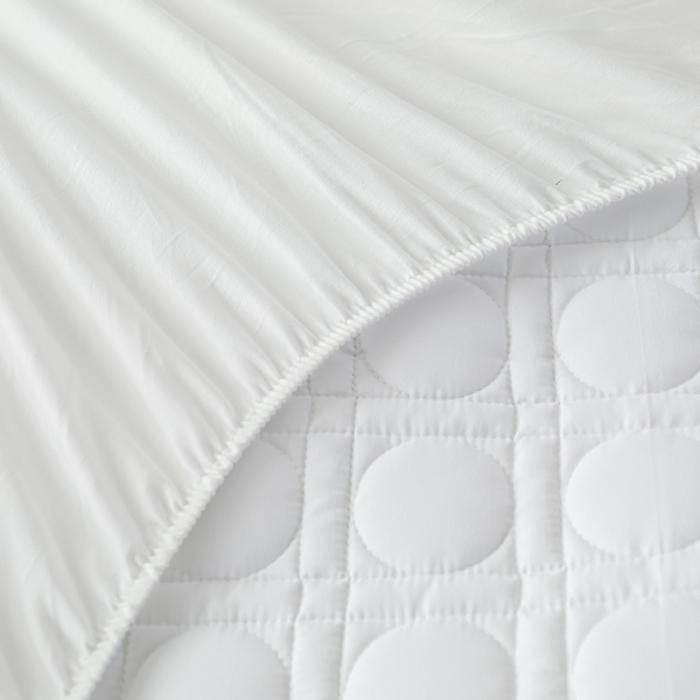 Pure Cotton Quilted Mattress Protector with Deep Pocket & 360° Elastic Fit