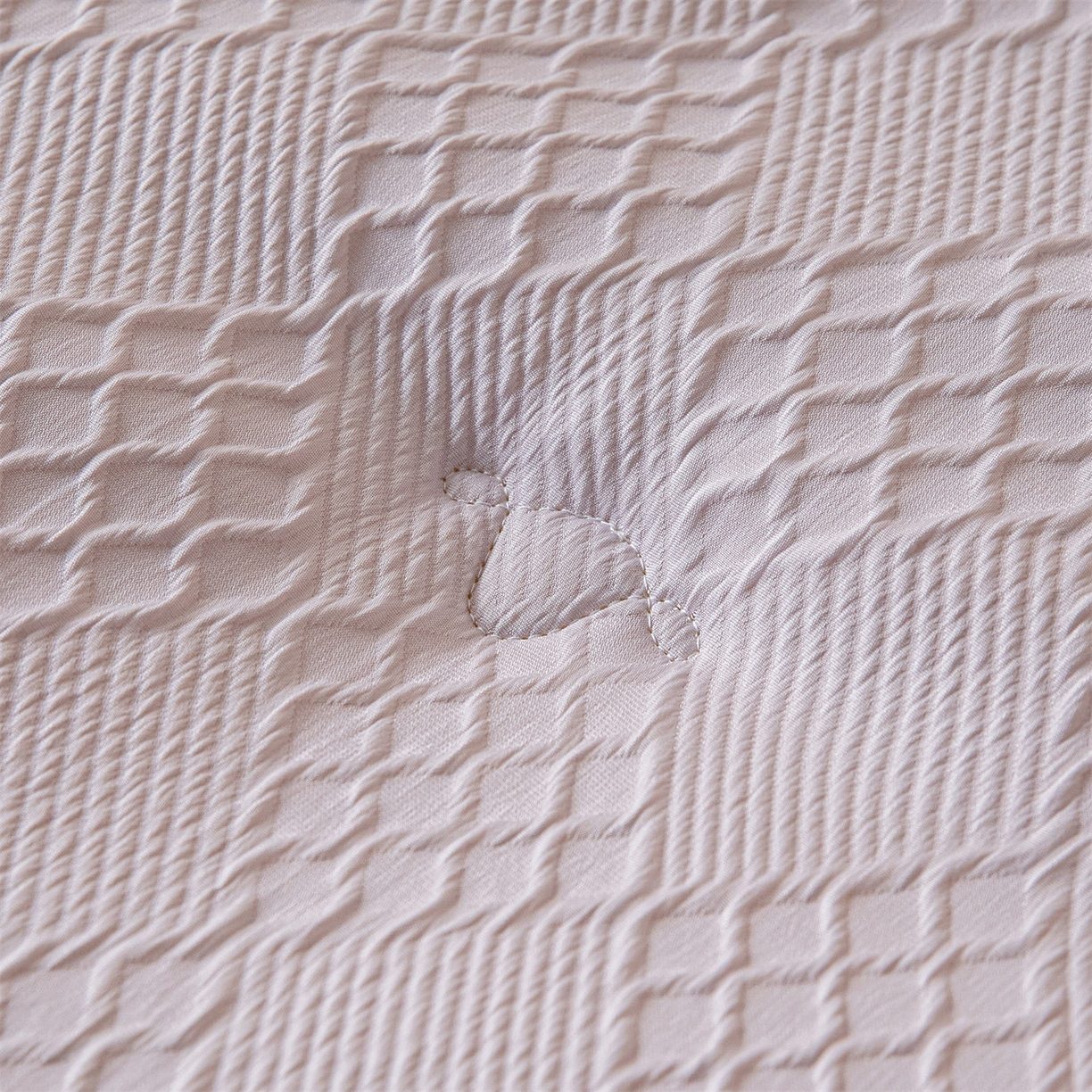 Thickened Jacquard All-Season Comforter, Washed Microfiber Quilt with Soft Fiber Filling, Cozy Breathable Bedding