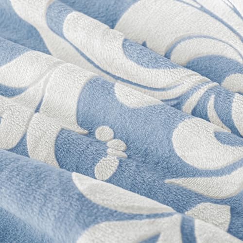 Burnout Printed Flannel Winter Comforter, Bohemian Plush Quilt with Ultra-Soft Microfiber Backing, Warm All-Season Bedding