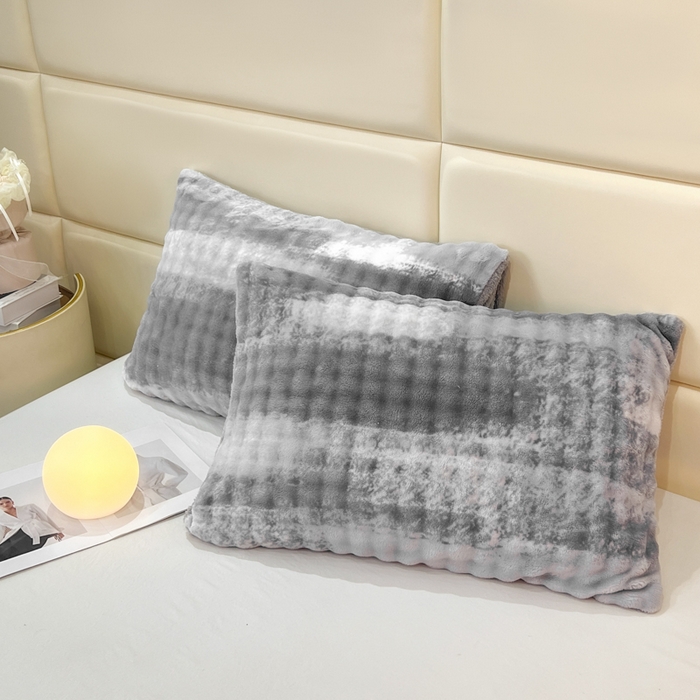 Faux Rabbit Fur Plush Comforter Set with Sherpa Fleece – Anti-Static Ultra Soft 3-Piece Bedding Set